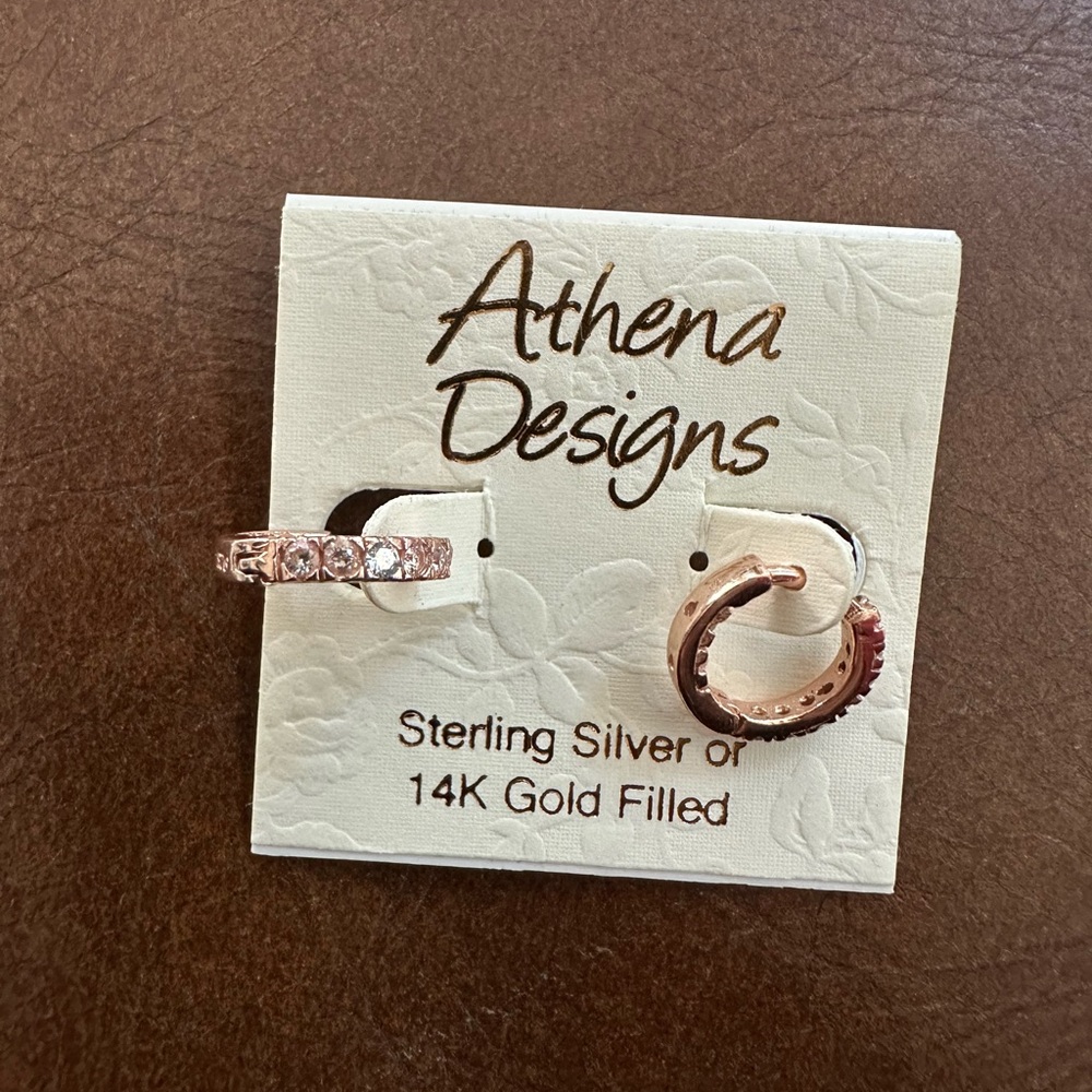 Athena Designs: Huggie Earrings